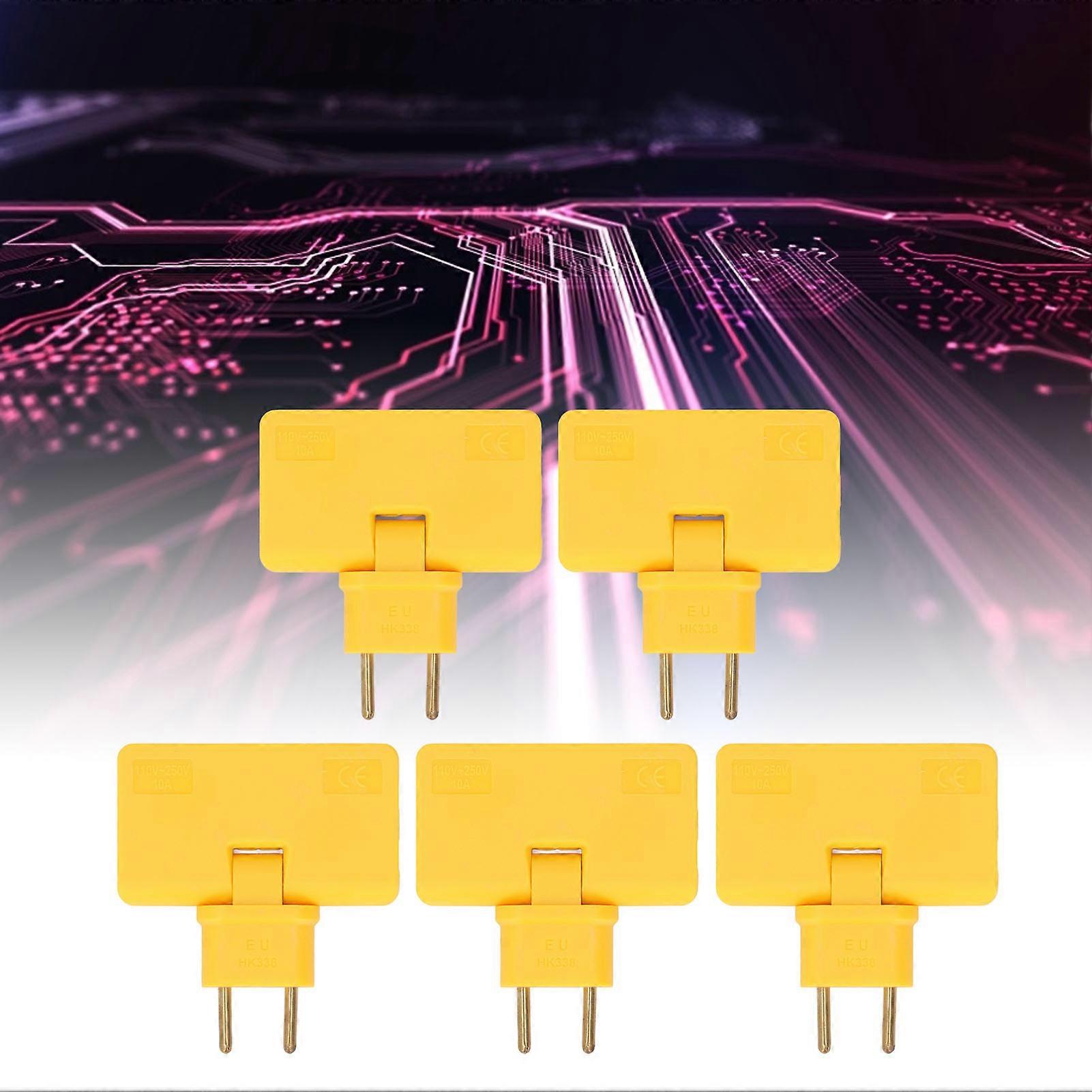 5Pcs  Socket Converter Cordless 180 Degree Extension 1 to 3  Adapter