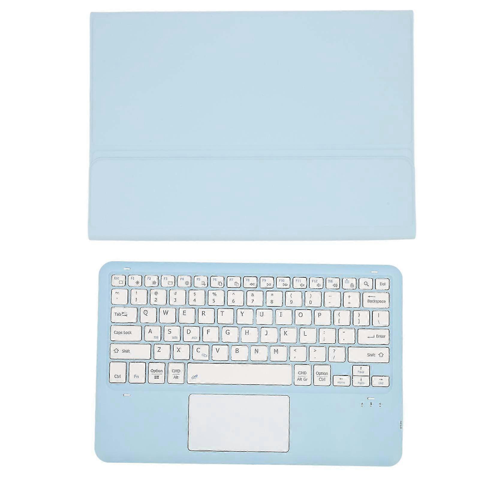 Detachable Tablet Keyboard Case with Penholder for Galaxy Tab S8+ 2022, S7 FE 2021, S7+ 2020 - 12.4-Inch PU Cover with Wireless Keyboard