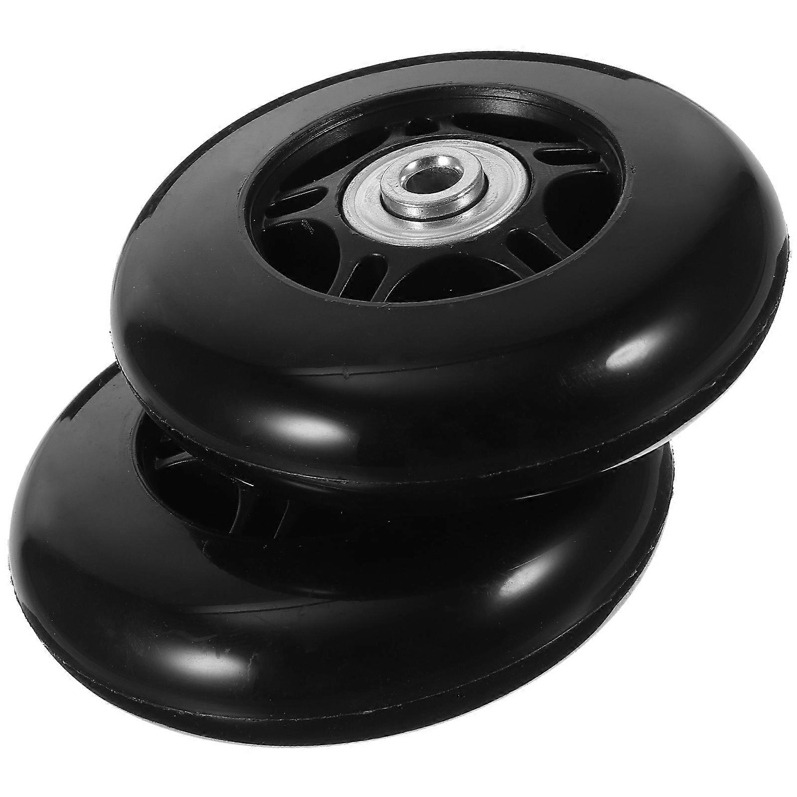 Universal Suitcase Wheel Replacement For Travel 8X8CM Black Stable Performance 1 Set