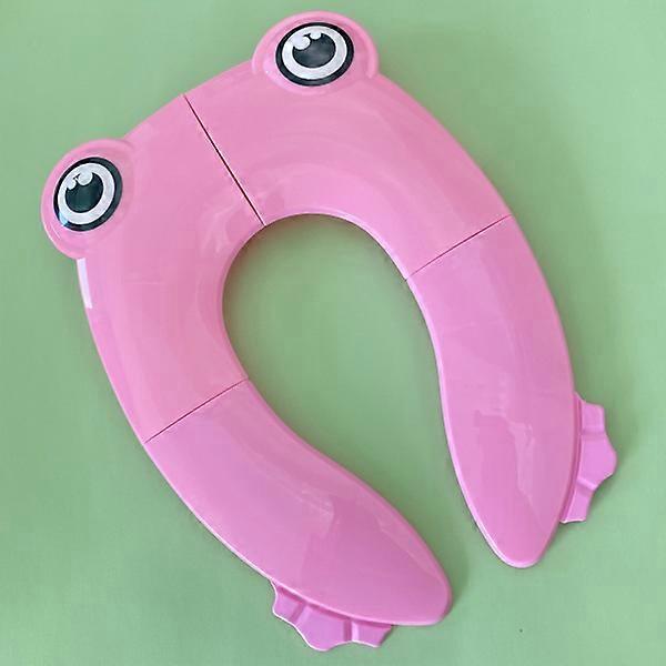 Portable Toilet Seat for Toddlers on the Go (Pink Frog) - Non-Slip - Potty Training
