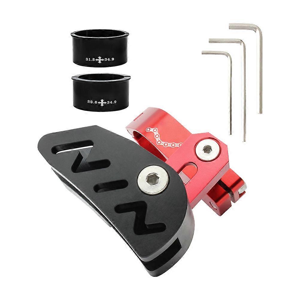 Bike Chain Stabilizer Front Derailleur 1 Set For Cyclists Red Aluminum Chain Stability 9x8cm