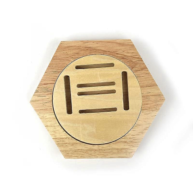 Medal Hanger Display Honeycomb Holder for Wall, Wooden Frame Medals Case with Strong Magnet, Hexagon Wall Mount for Sports Awards
