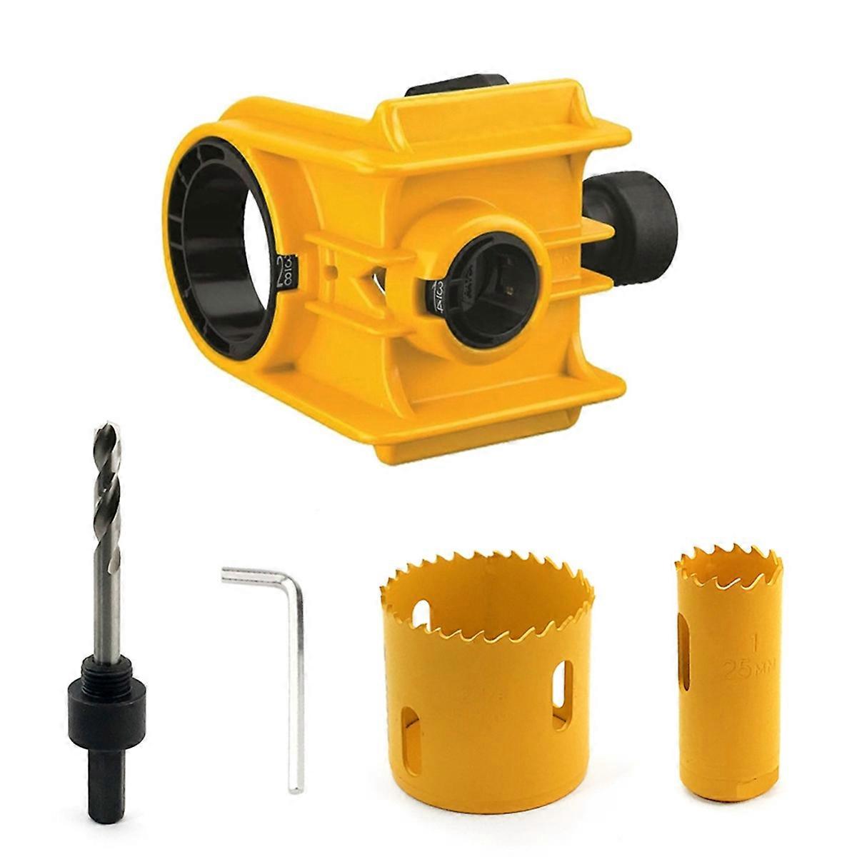 Door Lock Installation Kit,Door Lock Jig for Metal or Wood Yellow