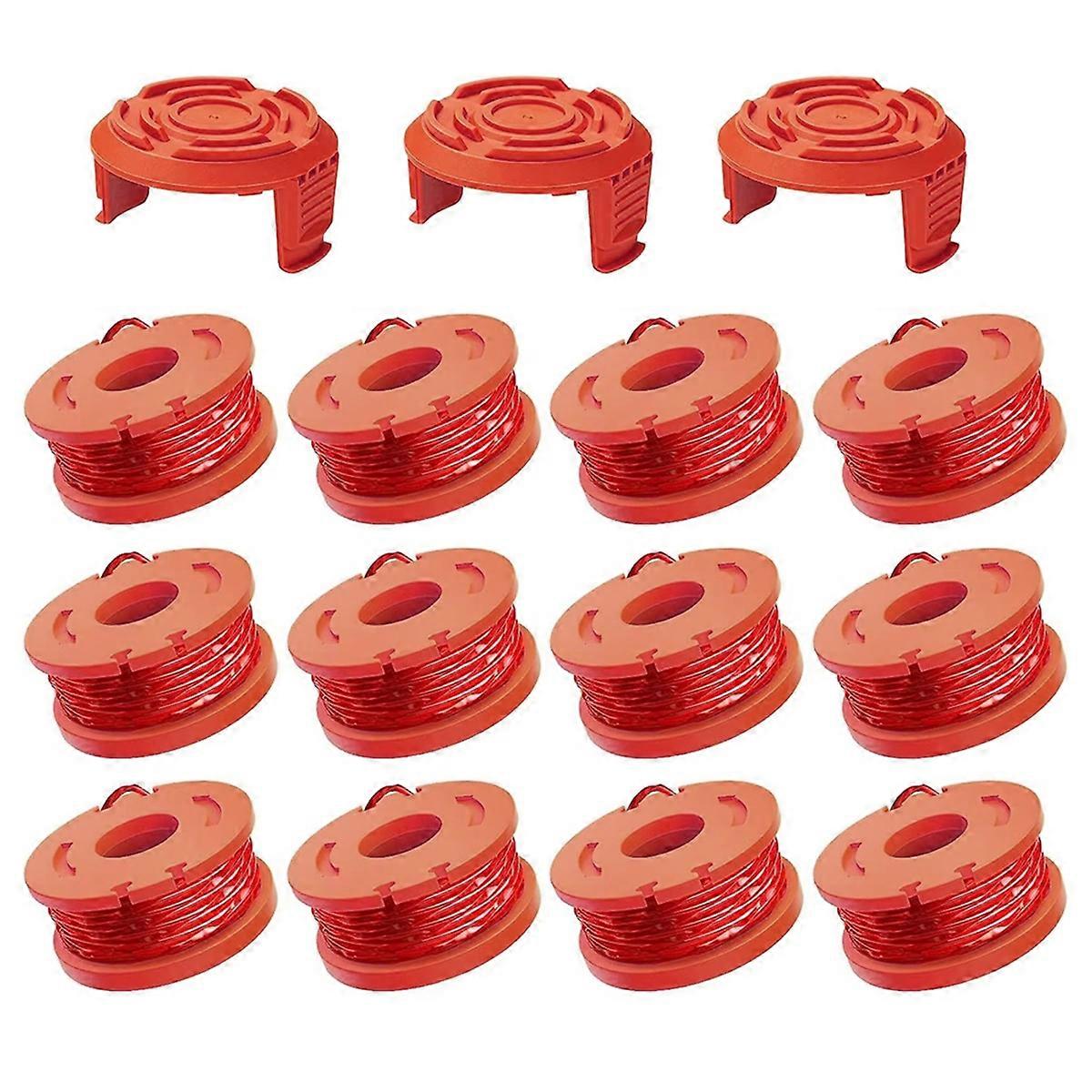 15pcs Replacement 10ft Grass Trimmer Line Spool, Edger Line Spool Compatible Model for WA0010