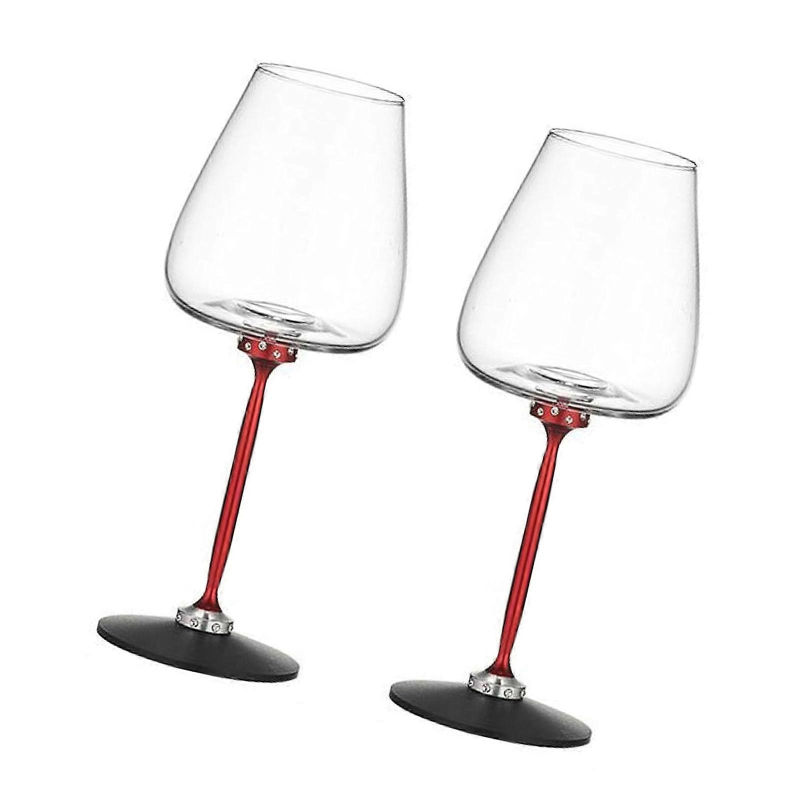 Rotating Crystal Glass Cup for Red Or White Wine Large Capacity 500ml Goblet Elegant Champagne and Cocktails Drinkware Multicolor