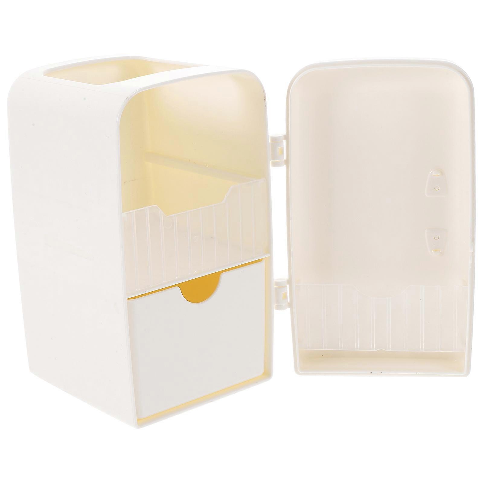 Unique Large Pen Holder for Desk Made of Plastic PP White Color Ideal for Storage Use