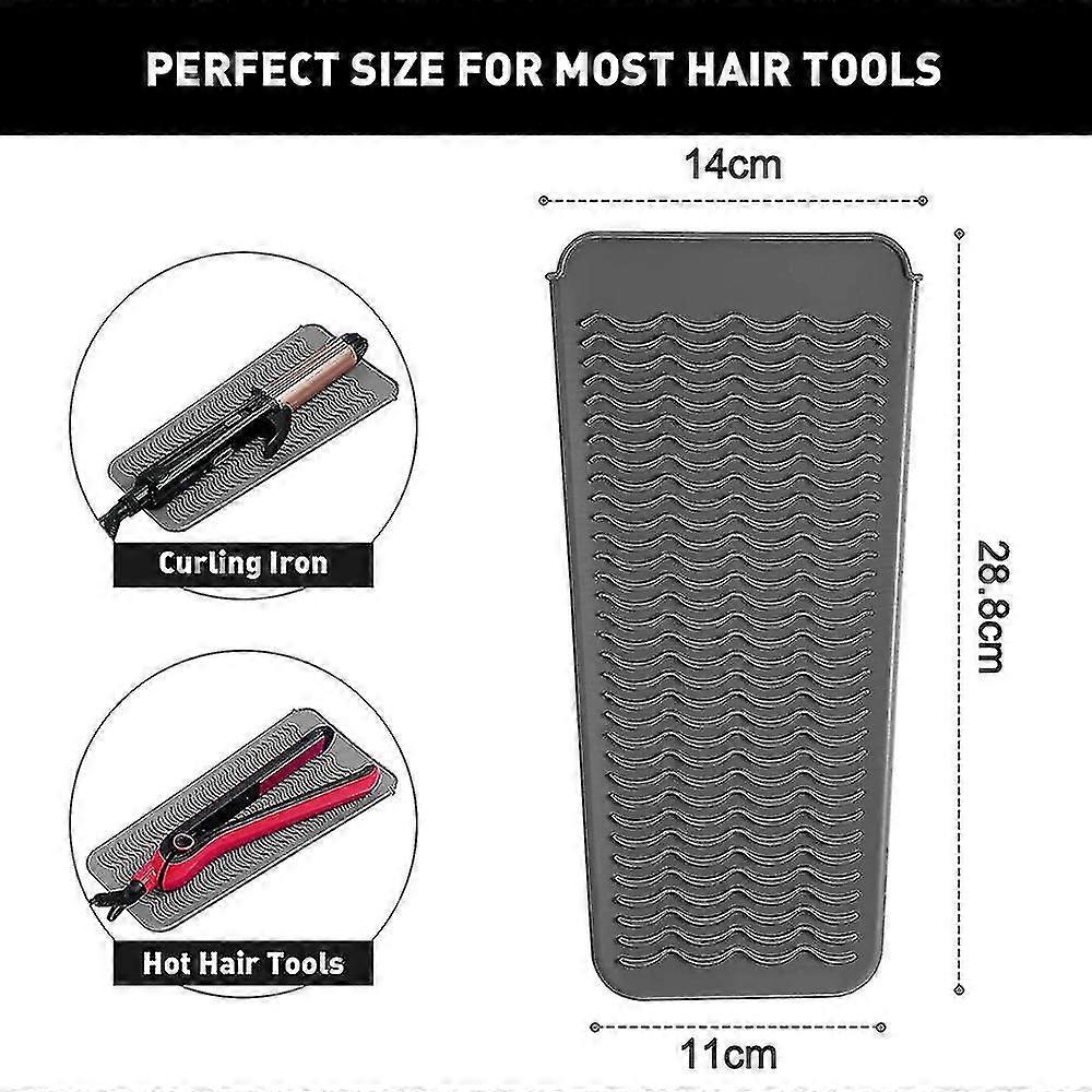 Resistant Silicone Mat Pouch for Flat Iron Curling Iron