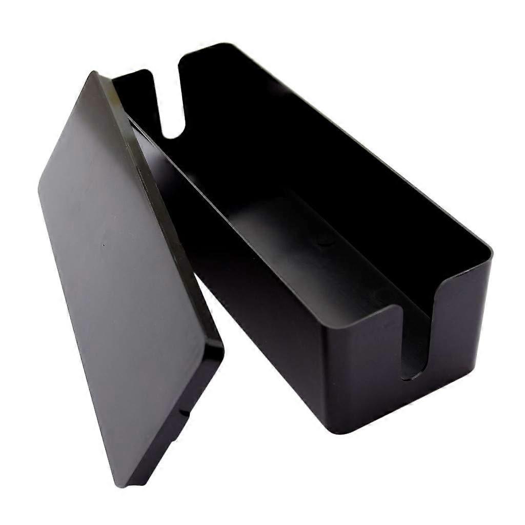Cable Box, Colorful Cable Management Box for Power Strips, Cable Organizer for Hiding Cords, Black Storage Solution