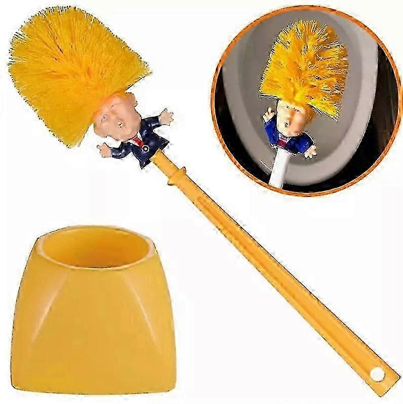 Donald Trump Toilet Brush Accessorio umoristico per la pulizia del bagno