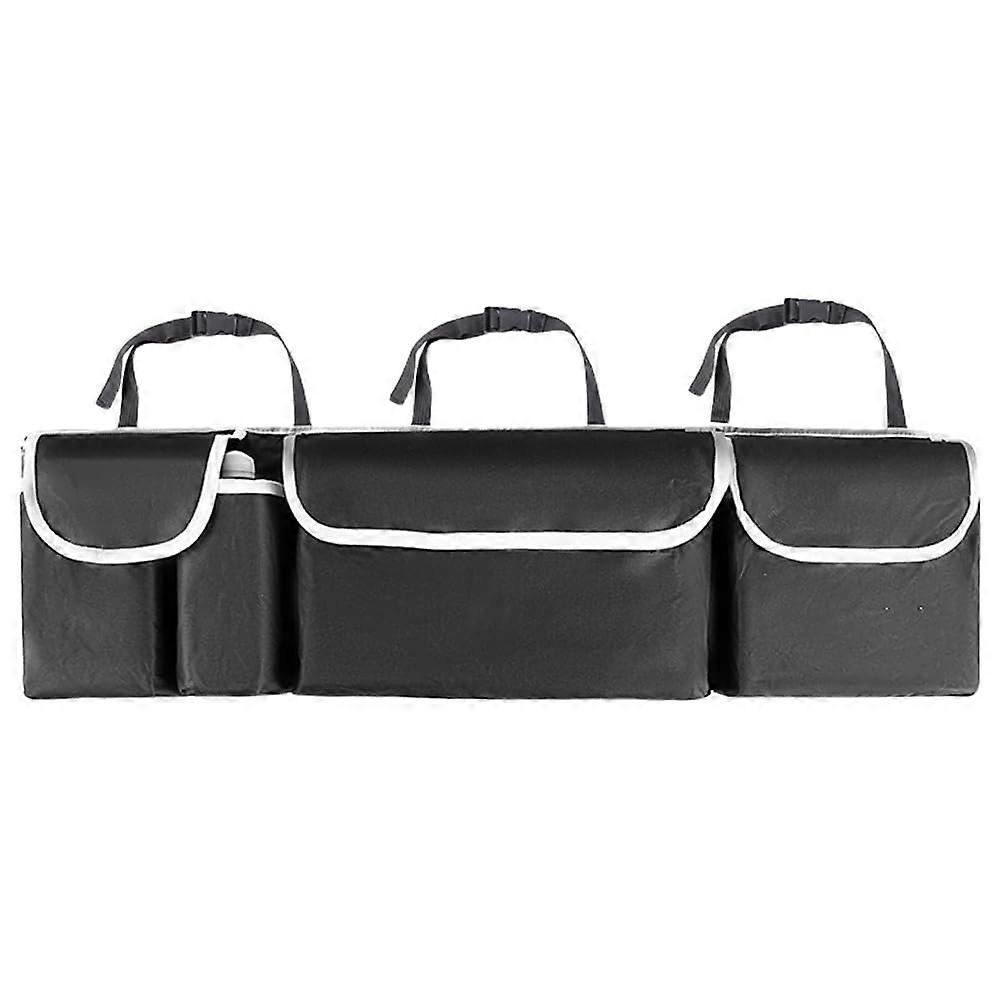 Adjustable hanging rear seat storage bag, versatile, large capacity, black