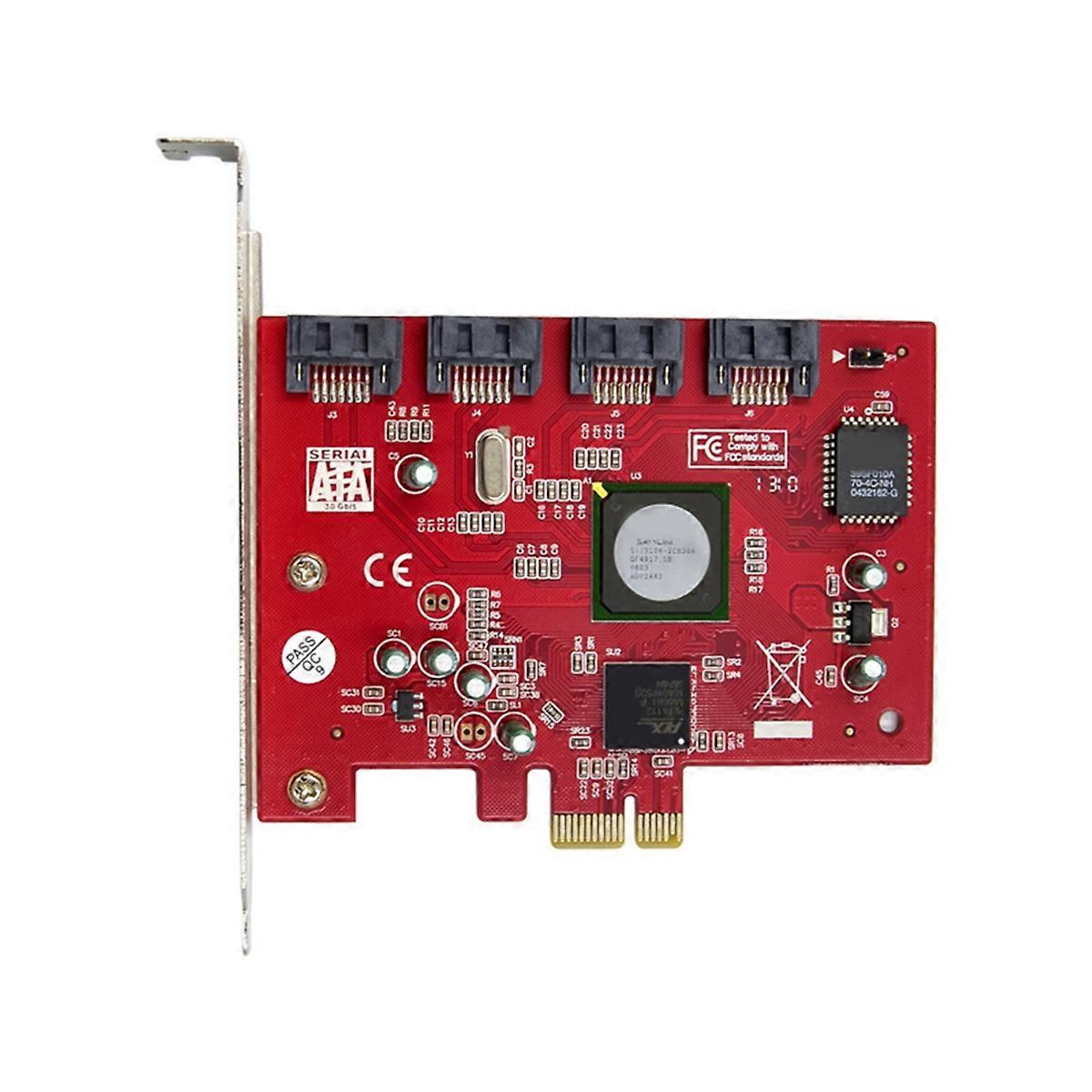 PCI-E X1 to 4-Port 3.0 Card Adapter with Silicon Image 2.0 III Converter for Enhanced Storage Solut