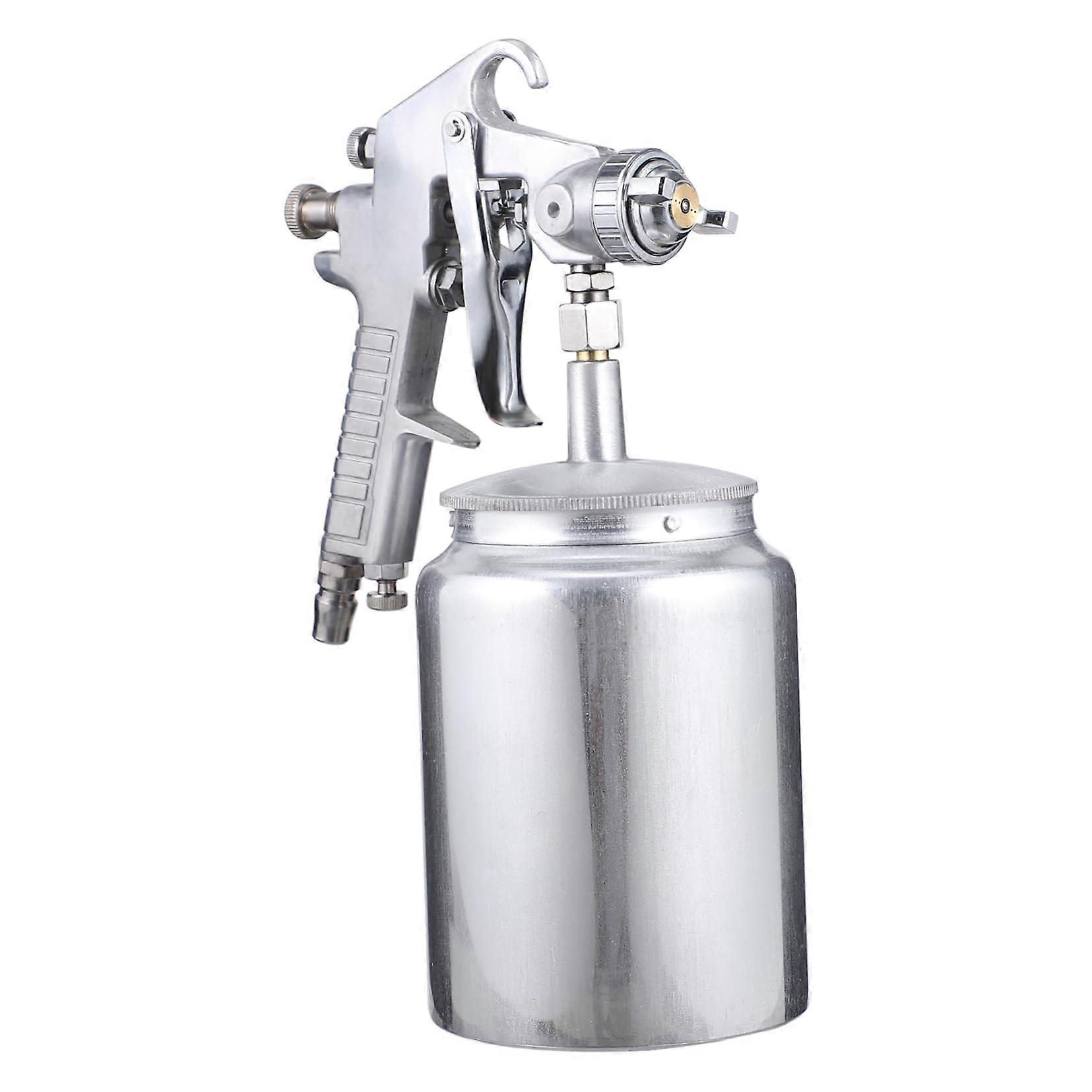 Paint Spray Can 1 Piece Spray Gun, Stainless Steel, Rustproof Pneumatic Sprayer, High Atomization Atomiser, Silver