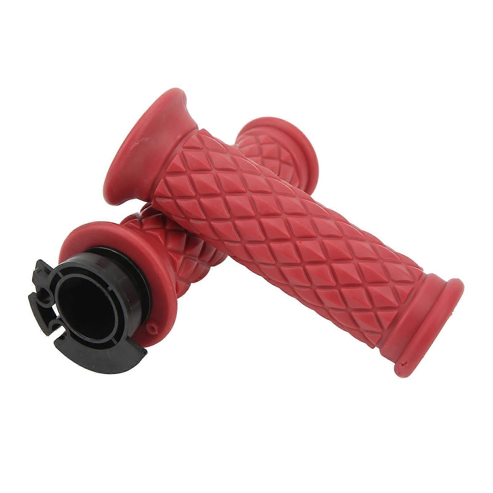 Throttle Handle Grips 22mm Universal Fit For Scooter GY6 50/80/125/150 Red