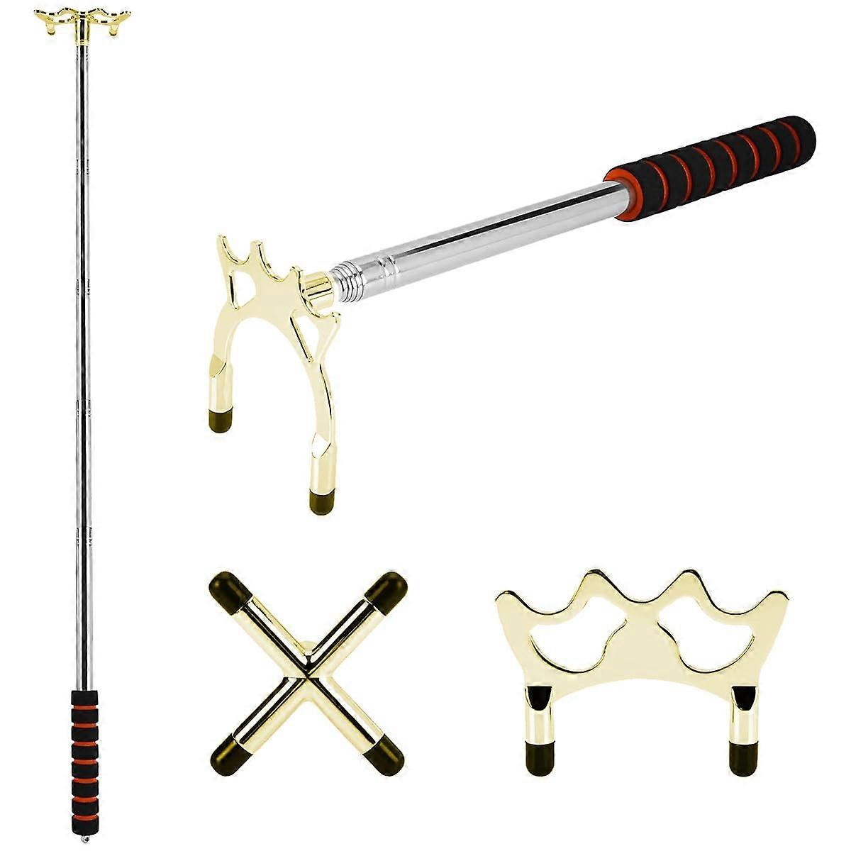 Billiard Cue Retractable Bridge Holder, Removable Brass Bridge Head, Billiard Accessories For Pool Table