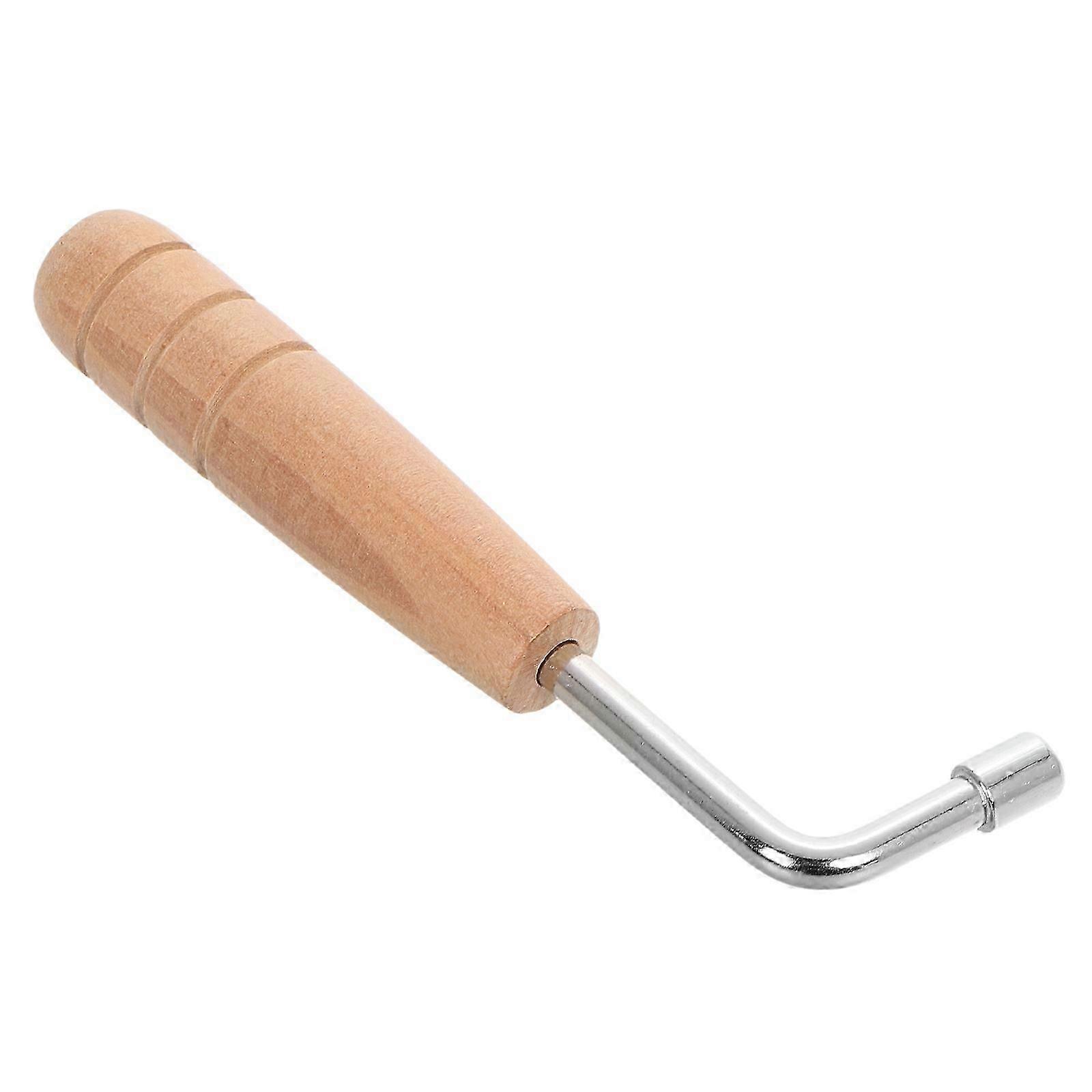 Tuning Wrench Harp Precision Tool L-Shaped Wooden Handle String Tension Adjustment Travel Musicians 1Set