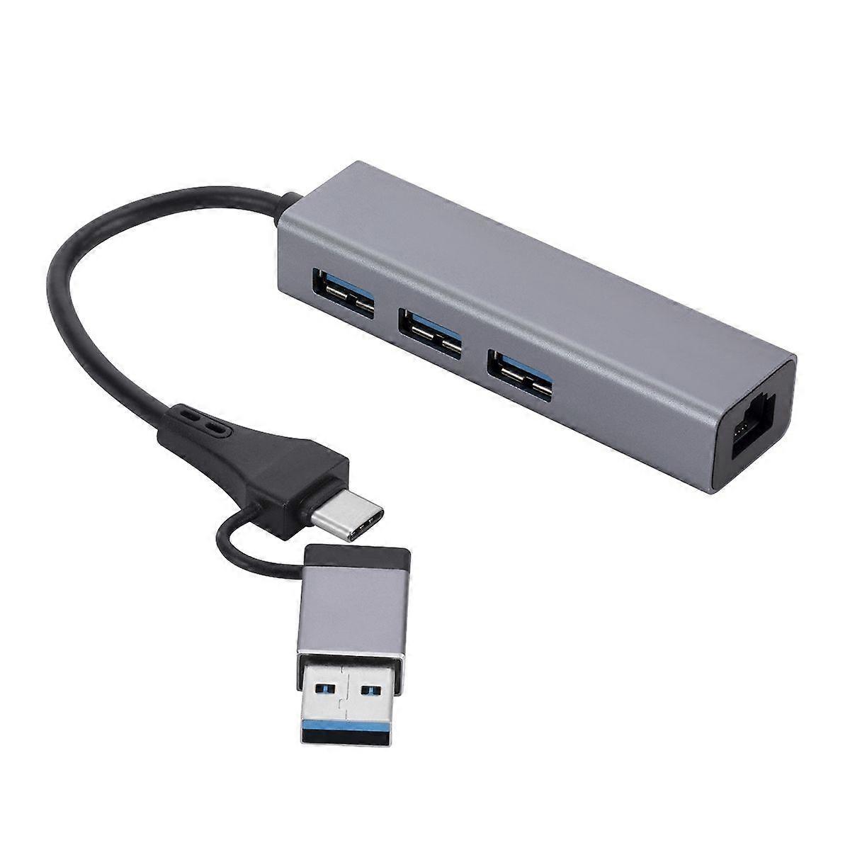 USB3.0 Gigabit Network Type-C to Network Port USB x 3 HUB