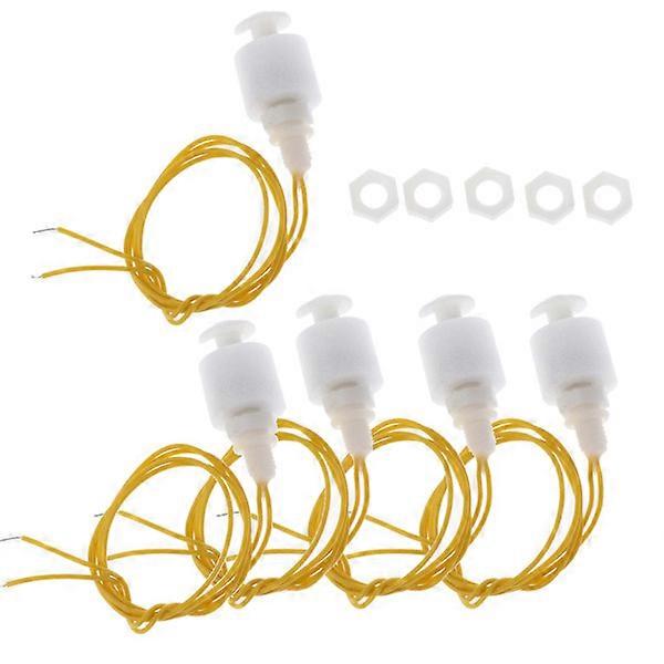 Floating Water Level Sensor Vertical Float Switch Plastic Float Switch Fish for Tank Floating Water Level Sensor 5 Pieces/se