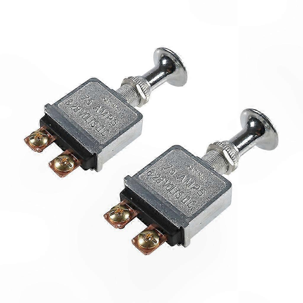 75A Interrupteur Push Pull Robuste Activé Désactivé 6V-28V Bouton En Métal Retirer Interrupteur D’alimentation