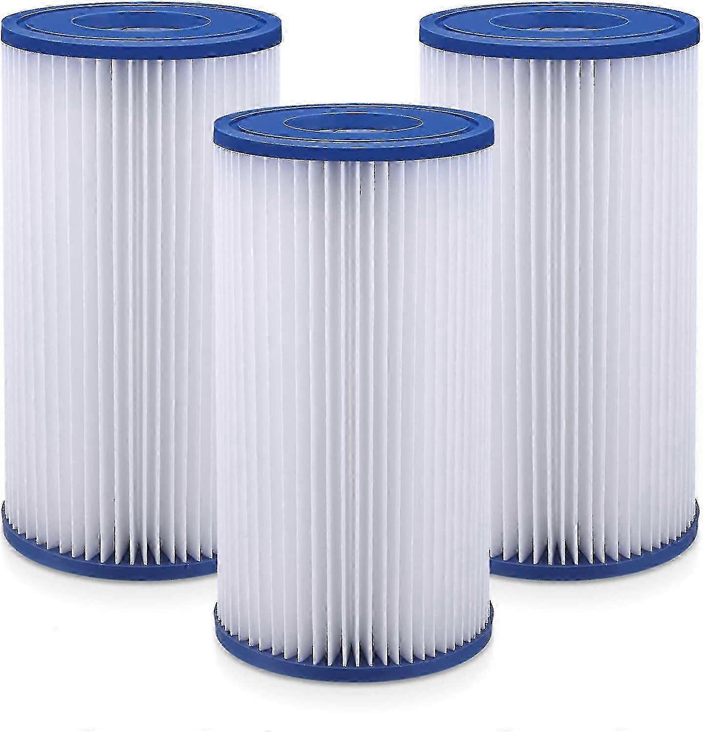 3pcs Pool Filters Replacement Filter Cartridge Easy Set Summer Pool Filter