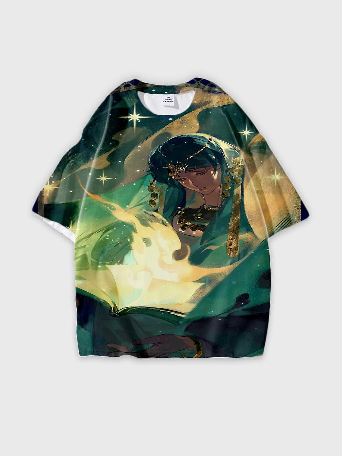 T-Shirt Short Sleeve Round Neck, Summer Casual Loose Graphic Tee, Unisex Sultan’s Game V3959