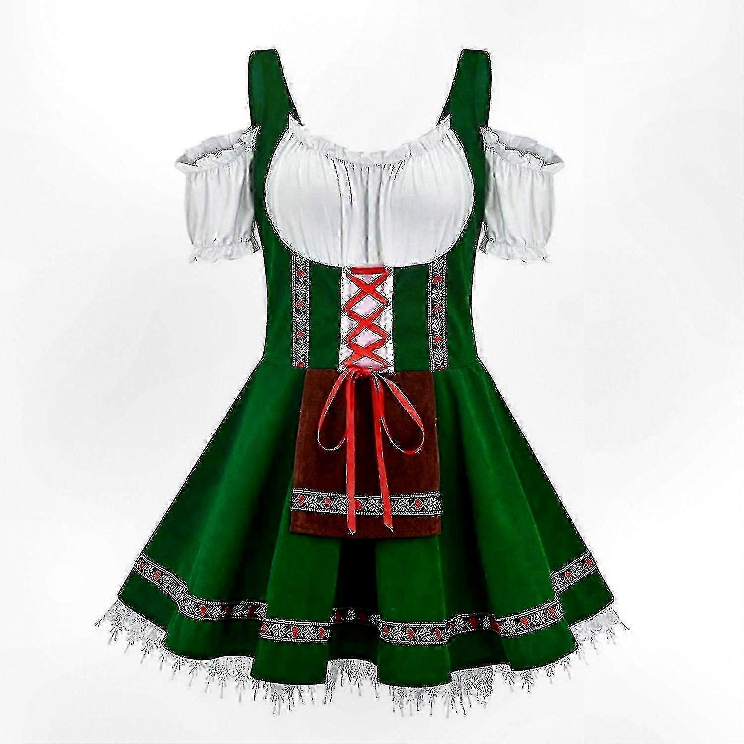 chinese dress ladies Women's Plus Size German Dirndl Dress Costumes for Traditional Bavaria –  Hiipps main image 1