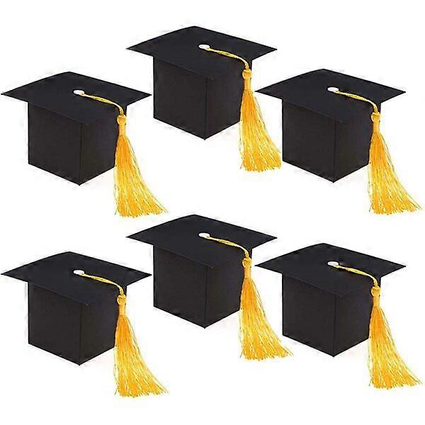 Doctoral cap-shaped candy boxes, 30pcs, for decorating graduation occasions