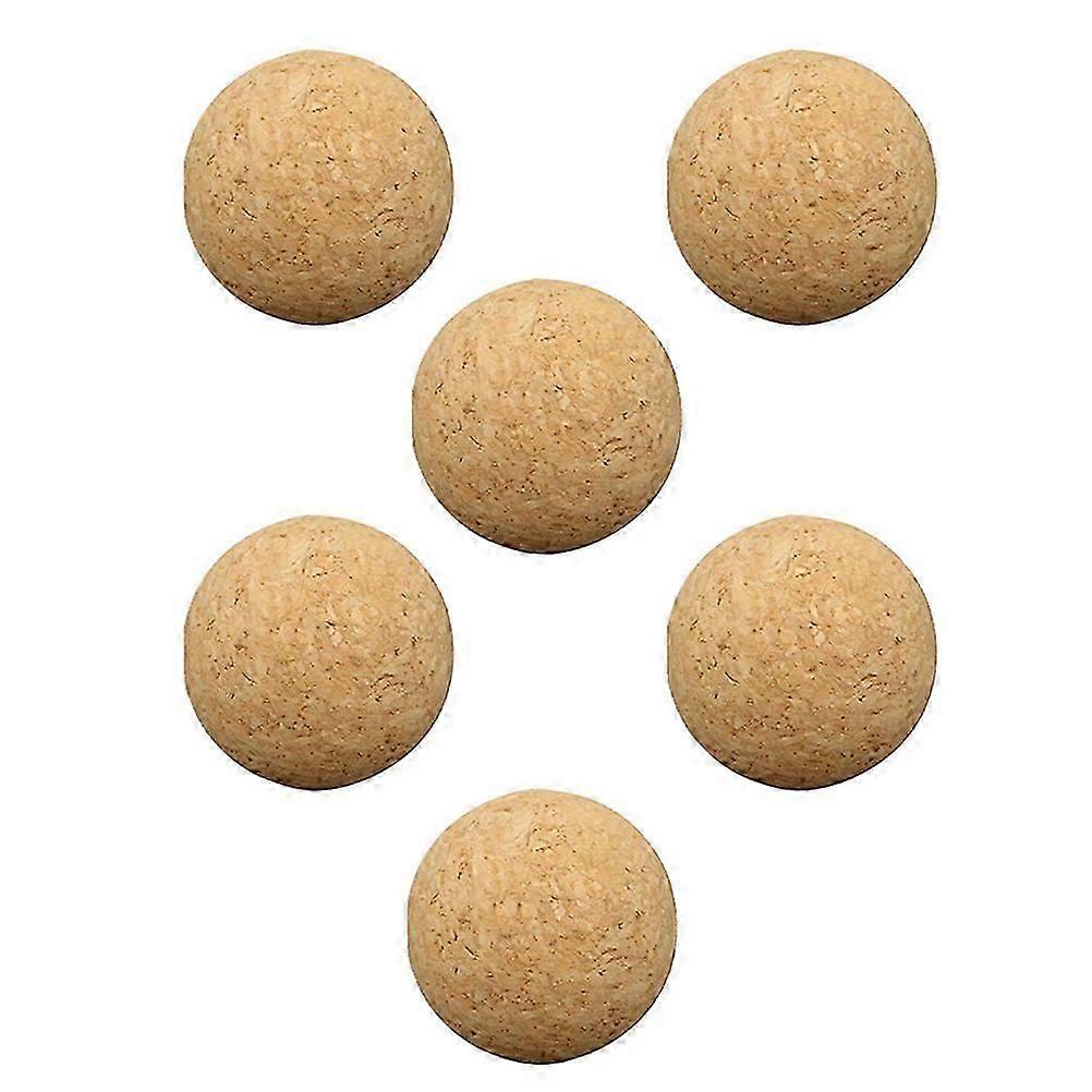 6Pcs Replaceable Cork Balls Professional Cork Foosball Wear-resistant Soccer Foosball