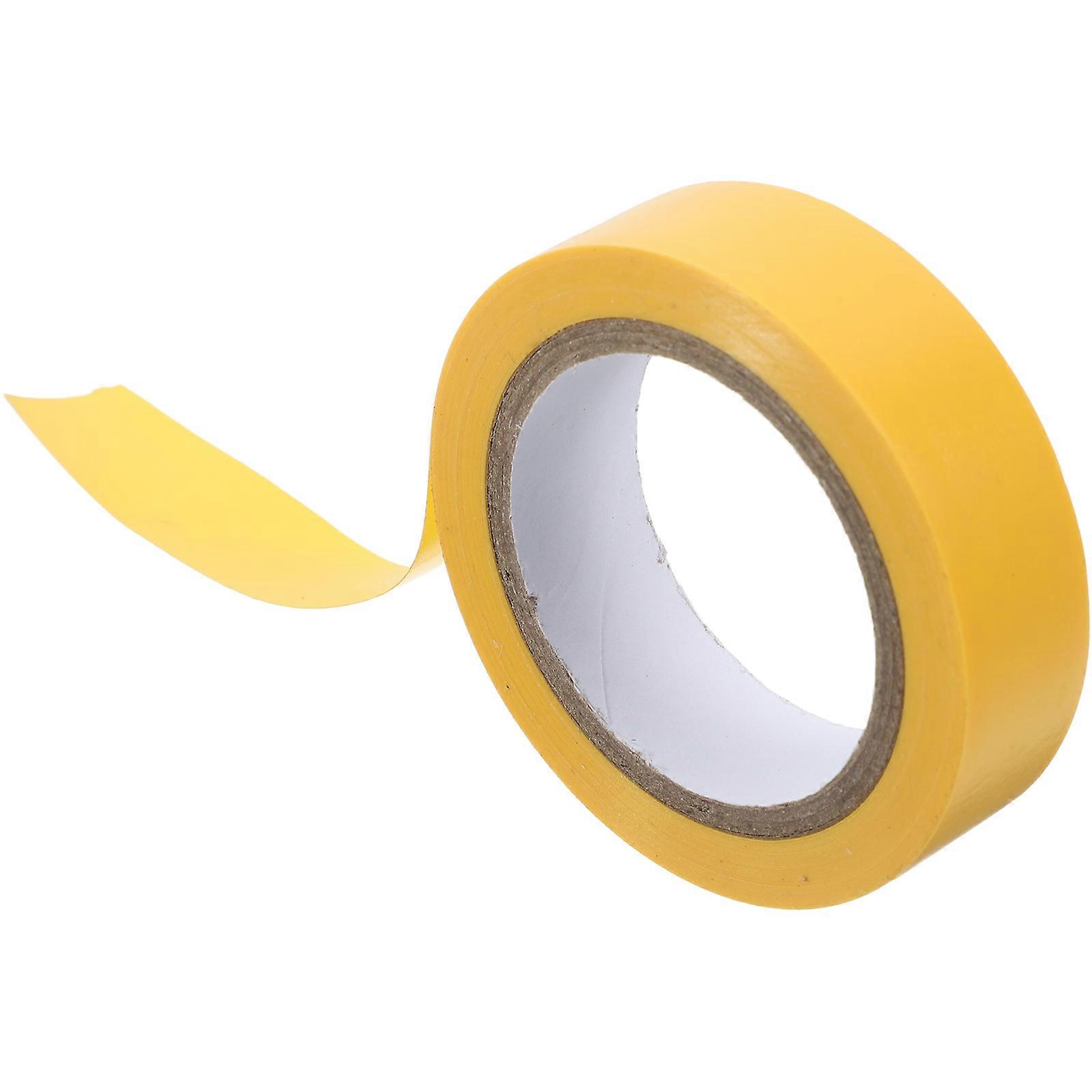 Electrical Tape Waterproof Adhesive Pvc Electrical Tape For Wire Insulation Yellow 16Mm*10M Heat Resistant 1Pack