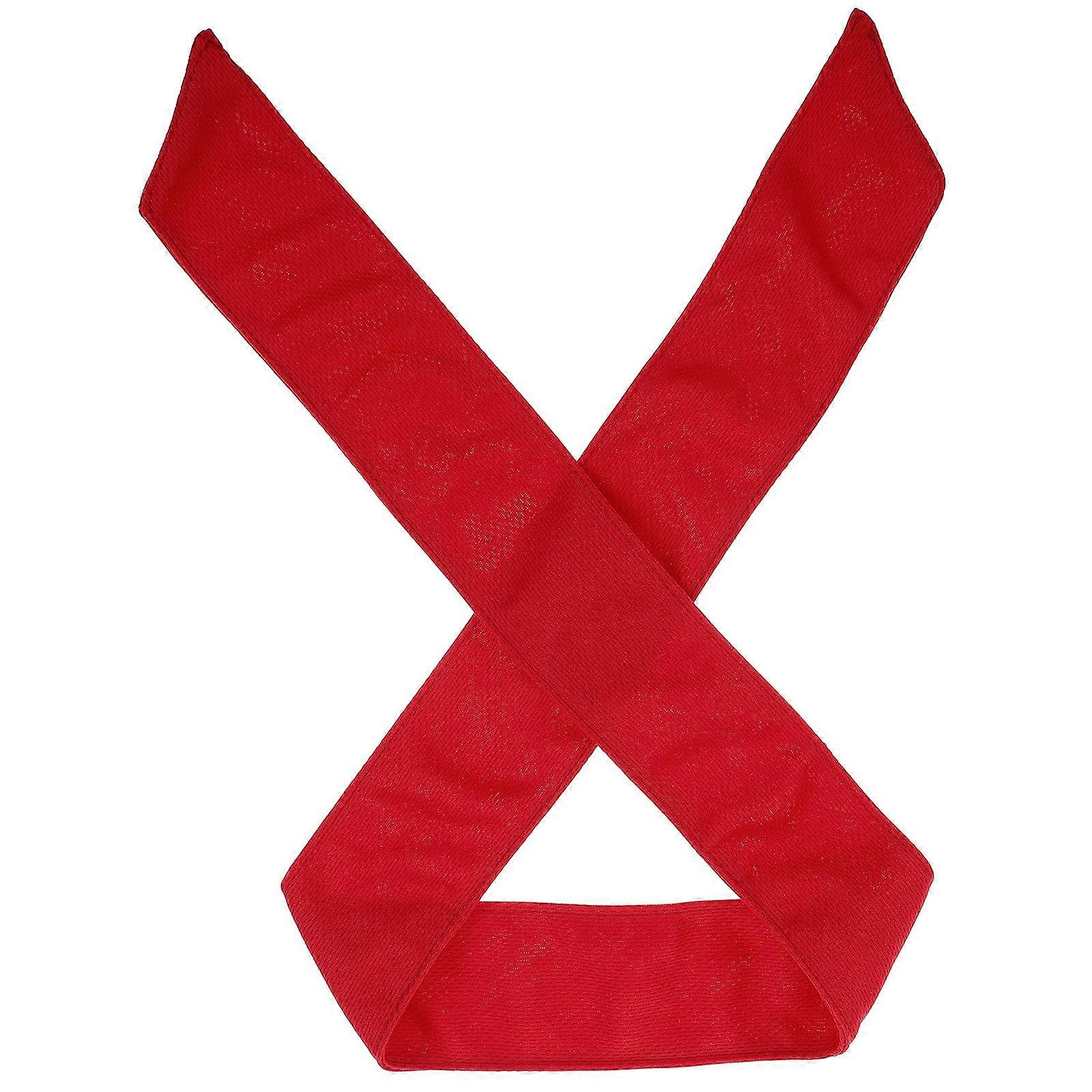 Red Sweatwicking Headband for Sports with Quickdry Technology and Adjustable Elastic Band fits all head sizes cloth