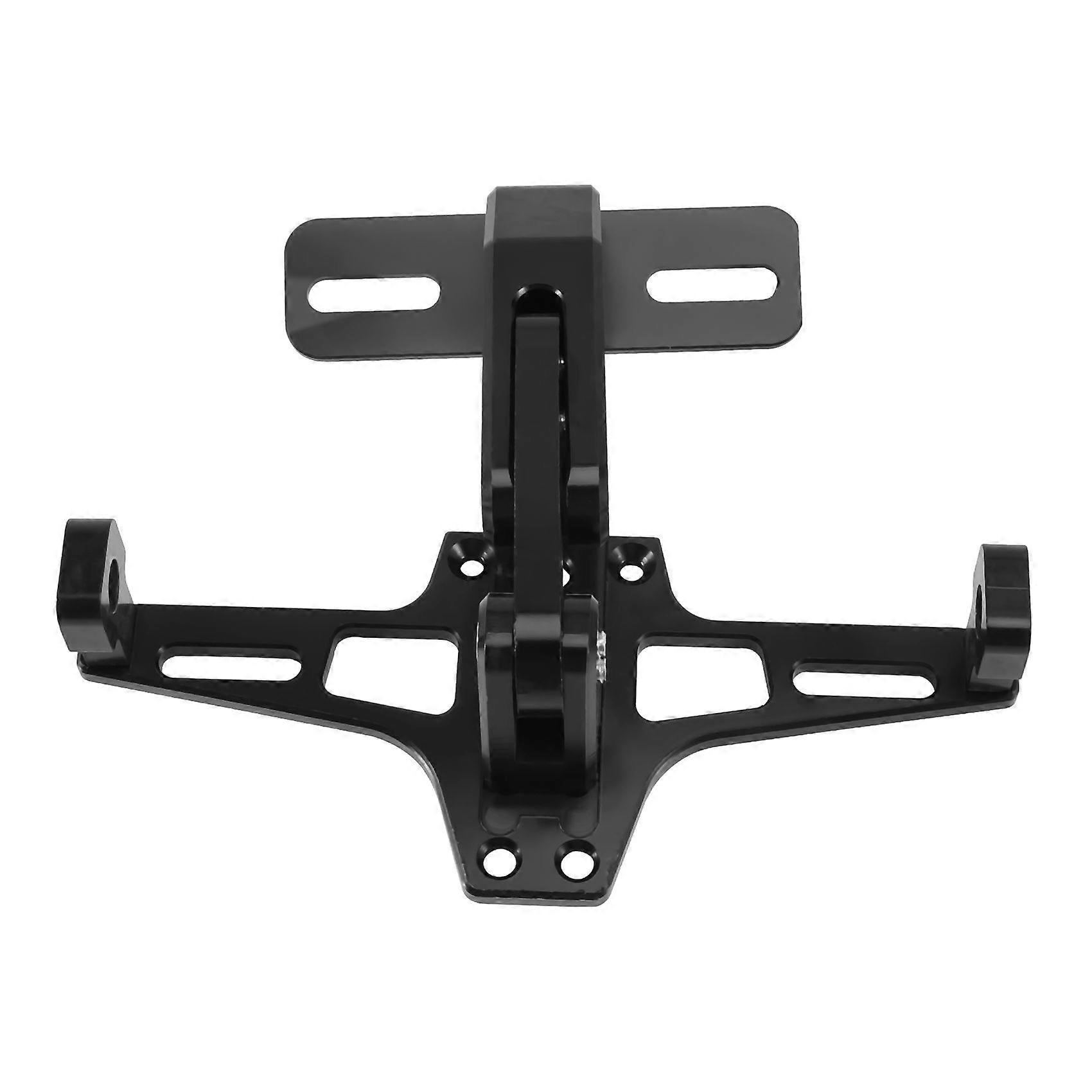 Cnc Frame Motorcycle License Number Plate Holder Bracket With Led Light Adjustable For Yamaha Bws R