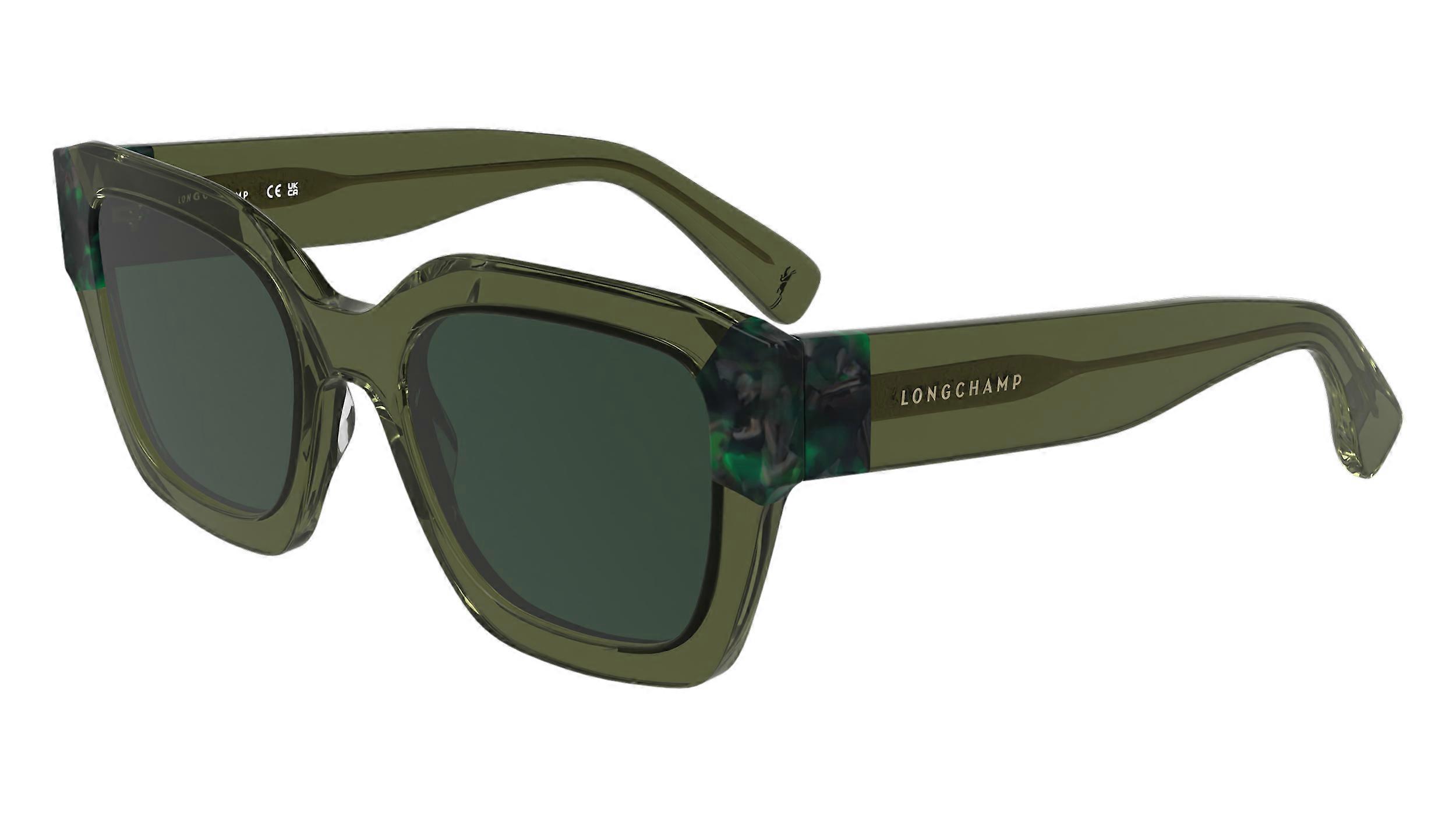 Sunglasses LONGCHAMP LO771S 302 TRANSPARENT GREEN/TEXTURED GRE 50/20/140 FEMALE