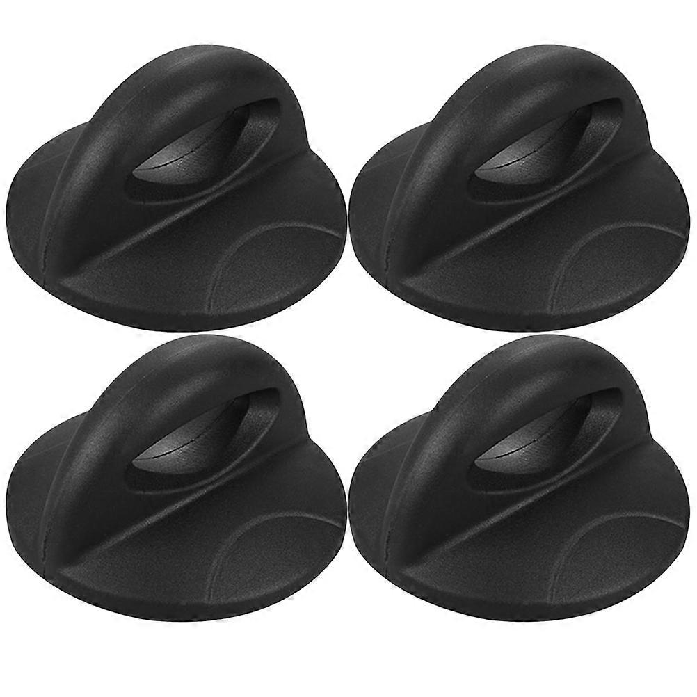 Black Pot Lid Knobs for Kitchen Cookware Covers Universal Replaceable Handles 4 Pieces