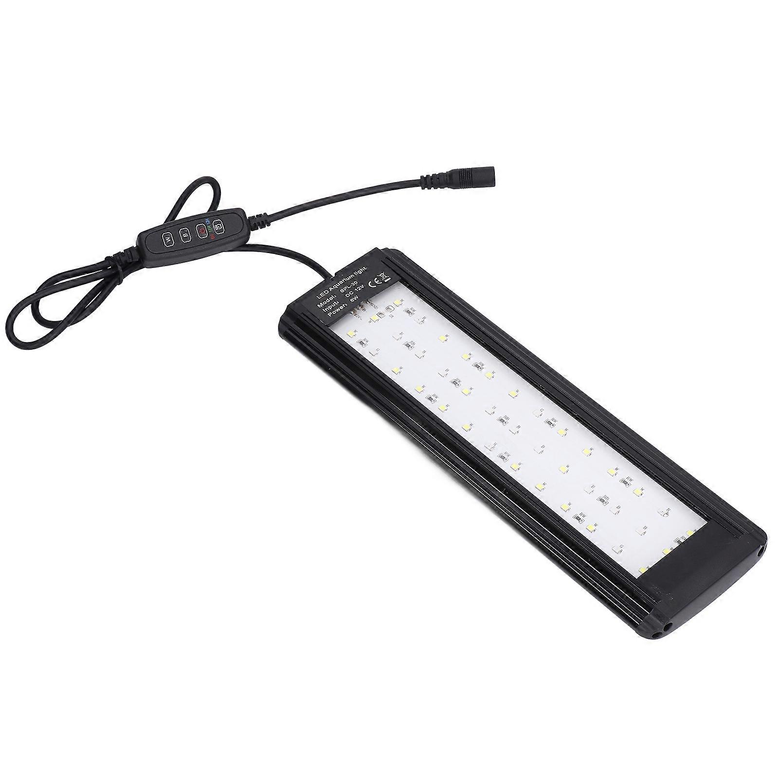 Waterproof LED Aquarium Light 6W Dimmable 25.5x8cm with Brackets