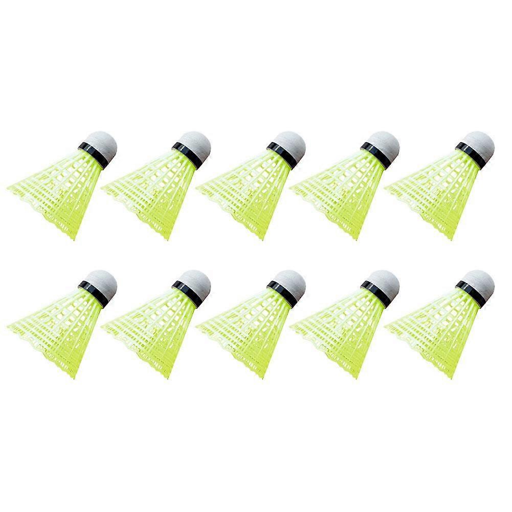 10pcs Plastic Badminton Lightweight Badminton for Practice Portable Training