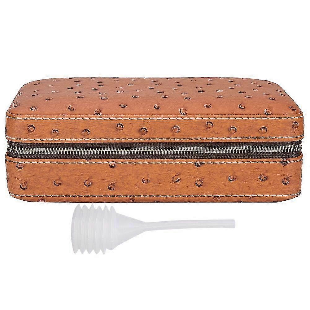 2025 أحدث طراز خشب الأرز المحمول السفر في الهواء الطلق حالة الترطيب السيجار