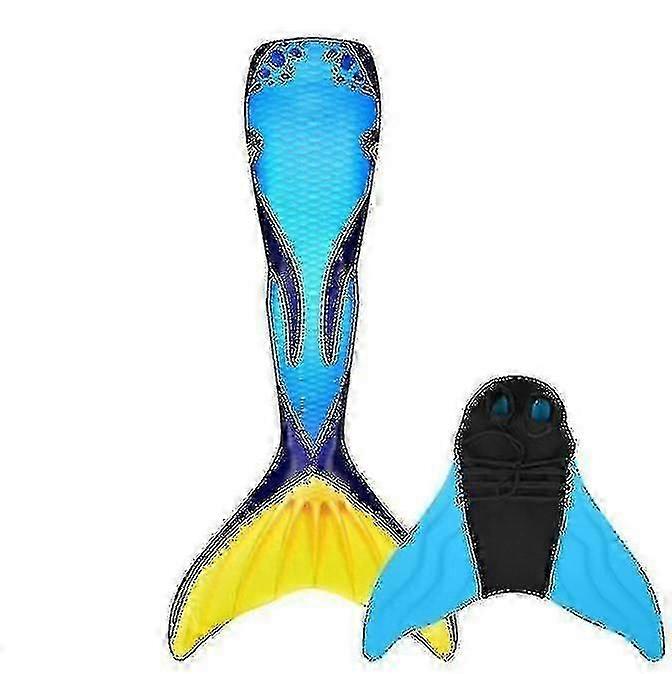 Mermaid Tail simfena för barn med monofin, flickor och pojkar