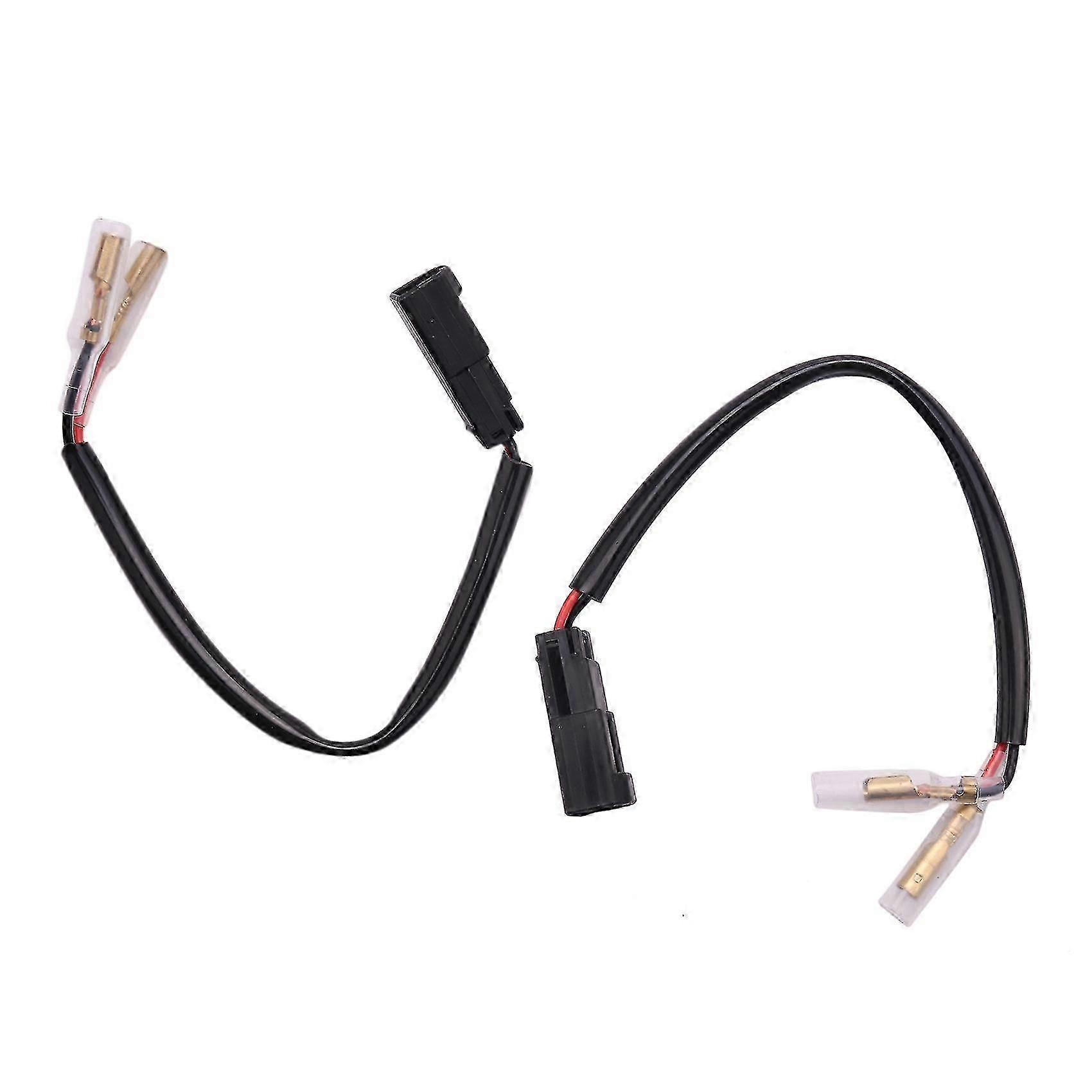 2ks Motocykel Turn Signal Káblový konektor Turn Signal Plug adaptér pre