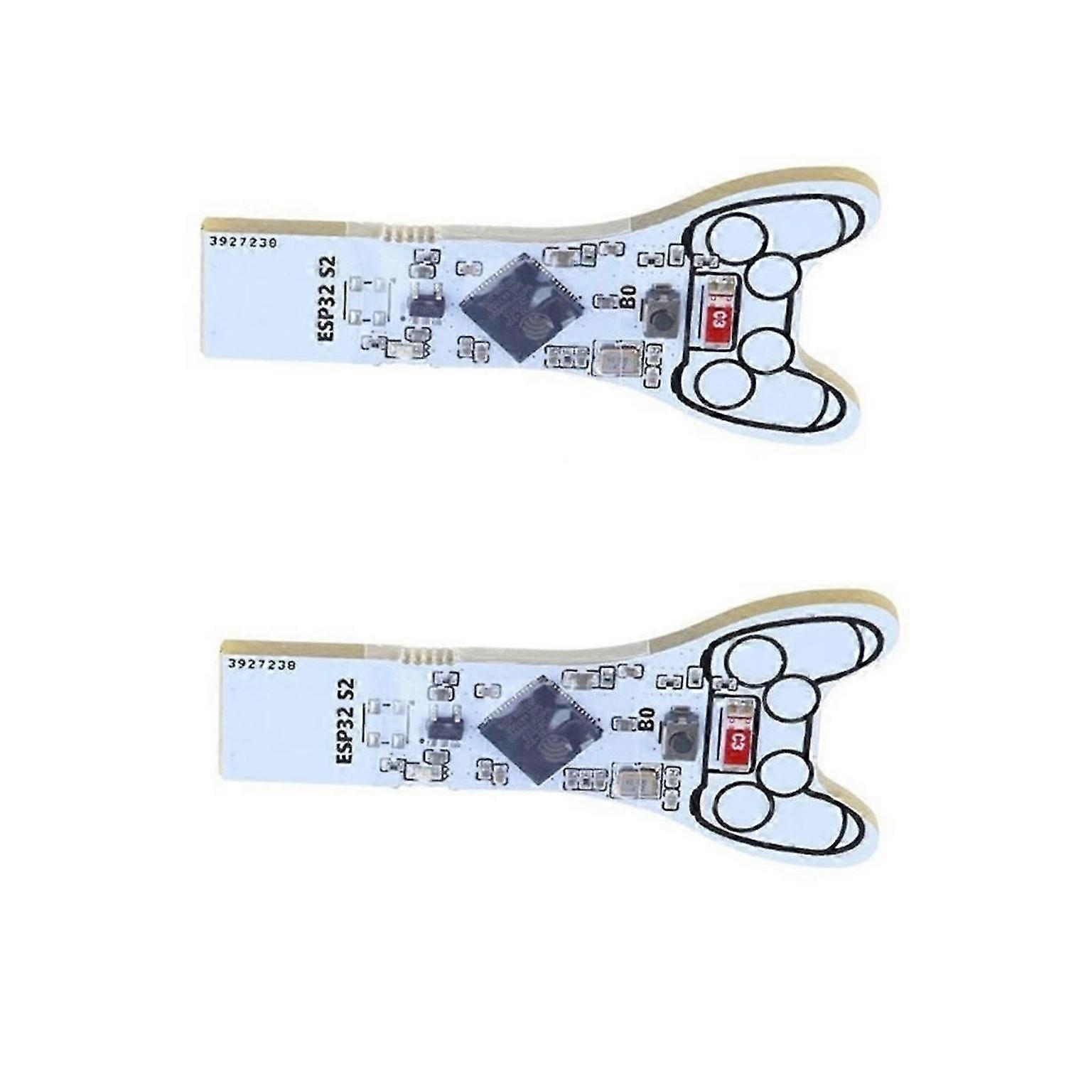 2Pcs ESP32 S2 Key No Plugging Easy Use Write Software Development Board Built-in U Disk for 9.0.0