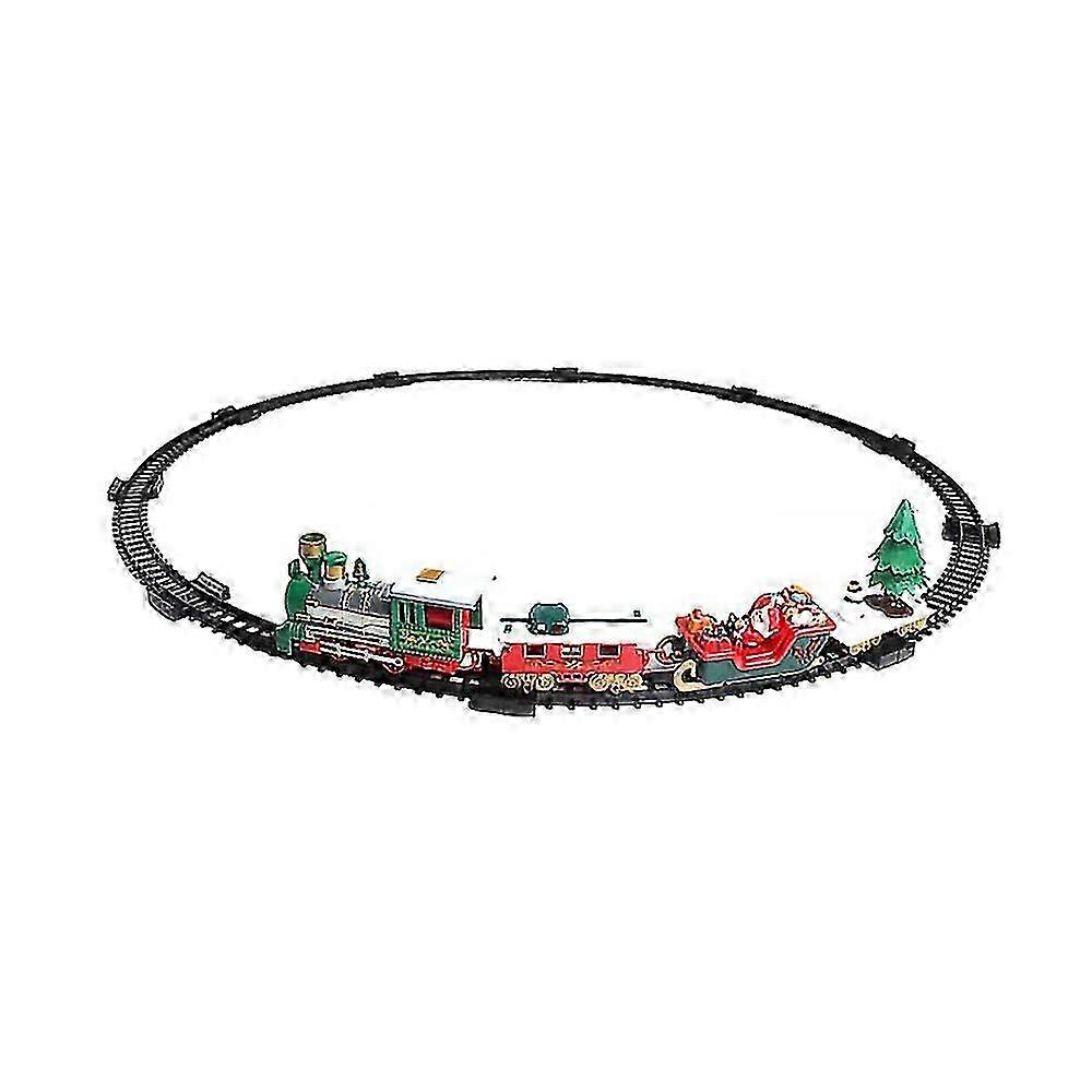 2025 Toy Electric Train Set Around Christmas Tree with Sounds and Lights