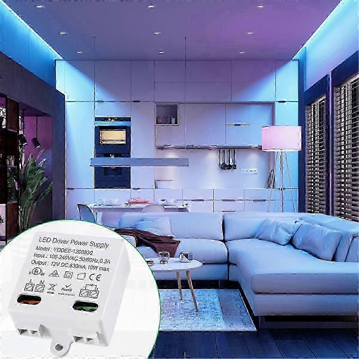 Mini 12V/DC0-10W LED Light Electronic Transformer with Power Supply Drive for LED Lights 2025