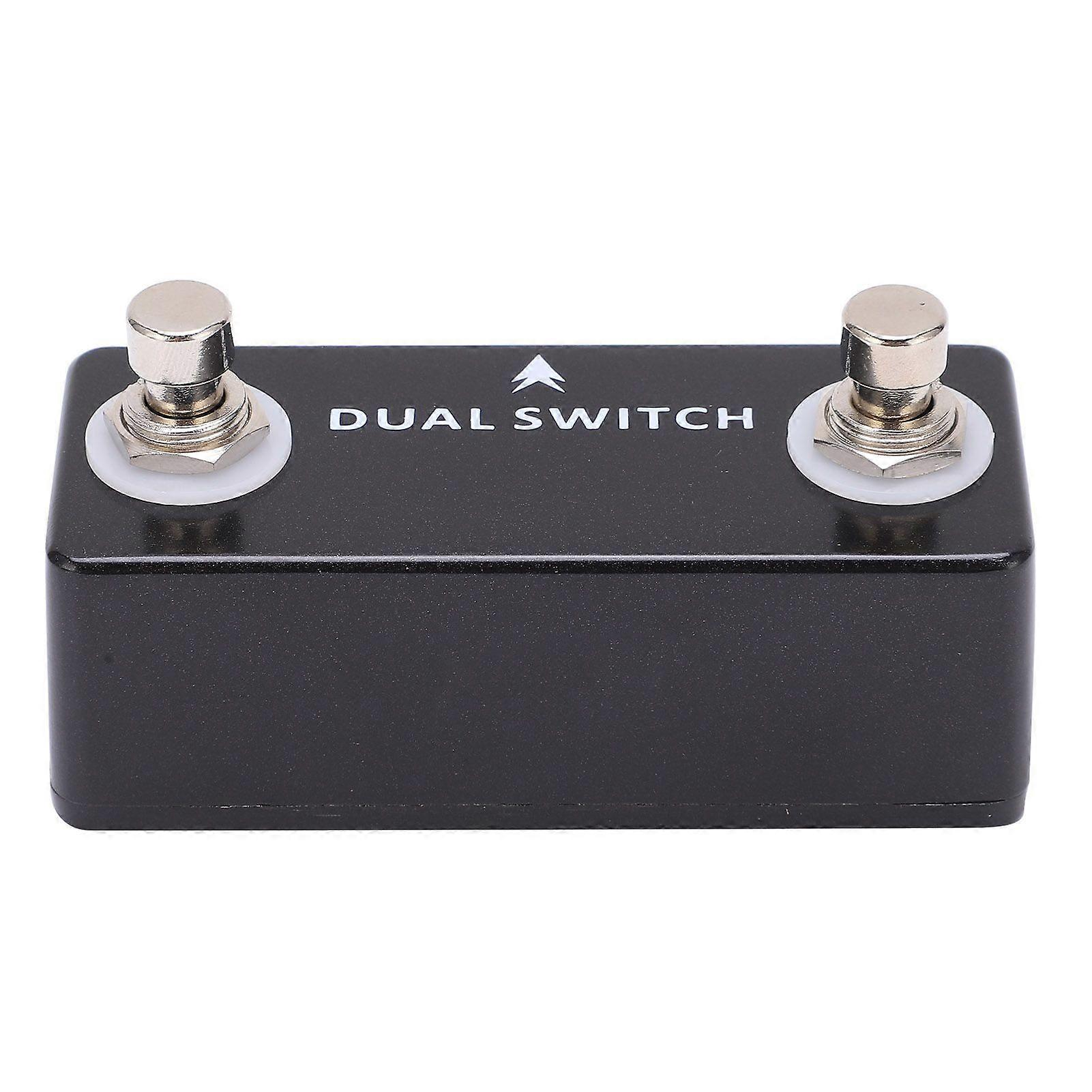 Guitar Foot Switch Pedal Dual Footswitch Tap Momentary Lock Free Controller Accessory