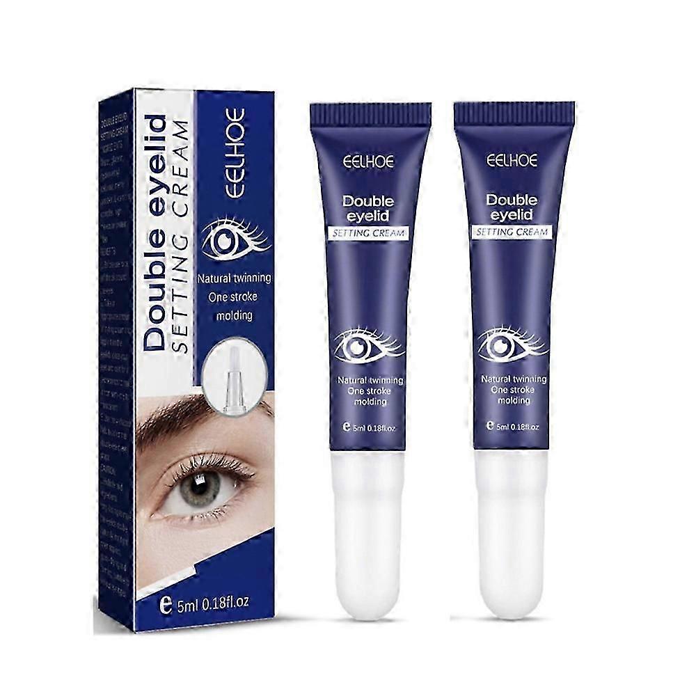 2X Waterproof Double Eyelid Styling Cream Glue Long Lasting Invisible Easy Control Elastic Easy to Use Transparent Safe Harmless