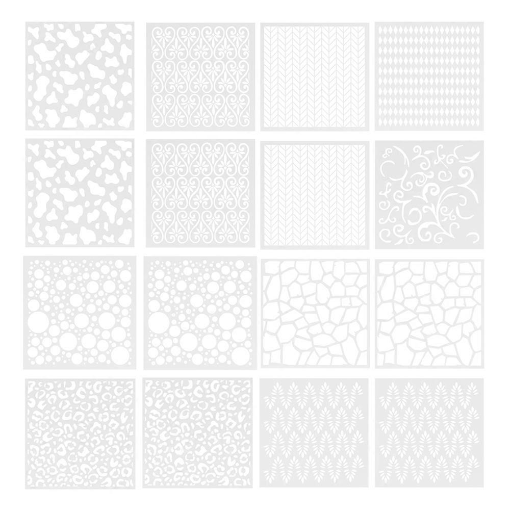 Delicate Painting Templates for Kids Use Drawing Stencils 18Pcs Set