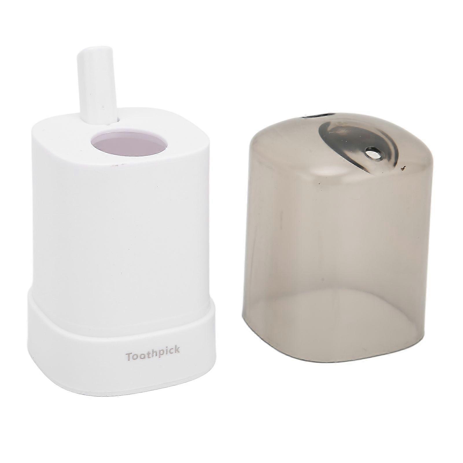 Toothpick Holder Thickening Automatic Toothpick Dispenser for Kitchen RestaurantWhite