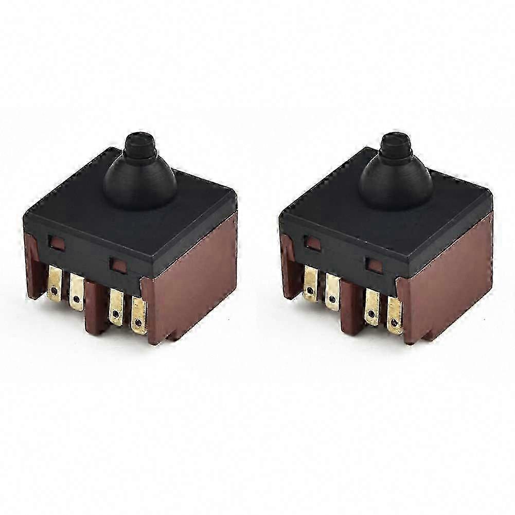 2Pcs Angle Grinder Switch Replacement Push Button Switch for Angle Grinder 100 Polisher Tools Parts