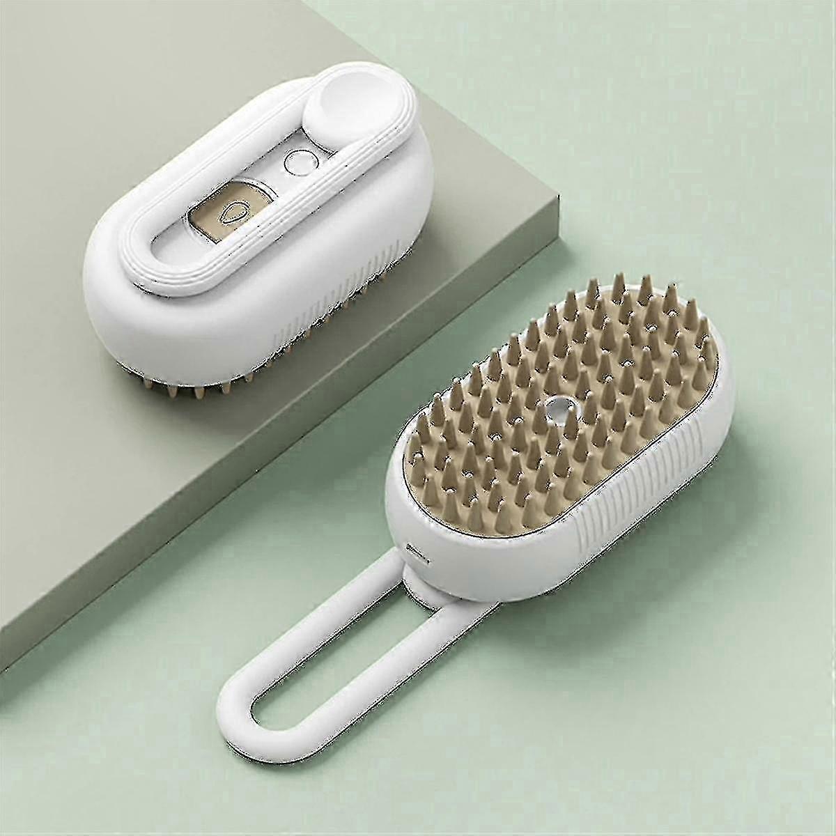 Self-Cleaning Rechargeable Slicker Brush for Cats with Steam Functionality