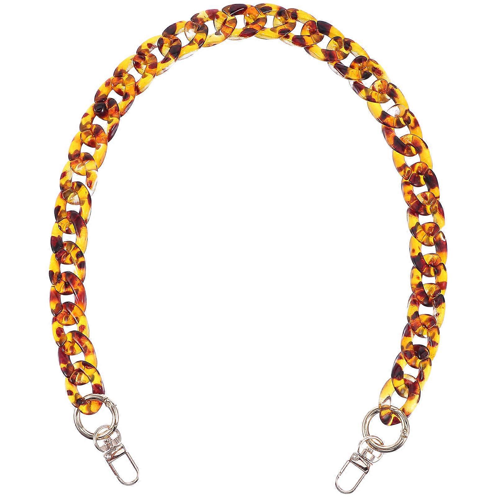 Leopard Bag Chain Acrylic Bag Chain for Decorative Shoulder Strap 1Pcs