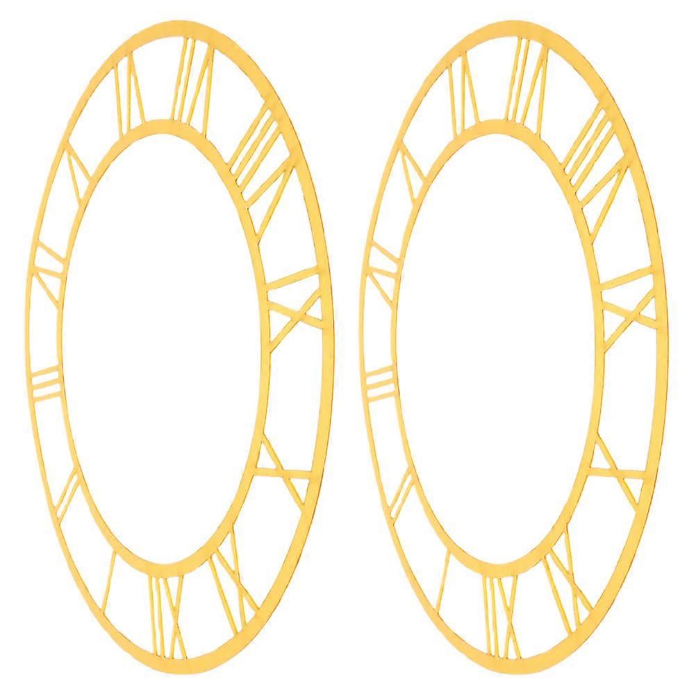 Roman Numerals Acrylic Clock Dial for DIY Wall Clock 10Pcs Set