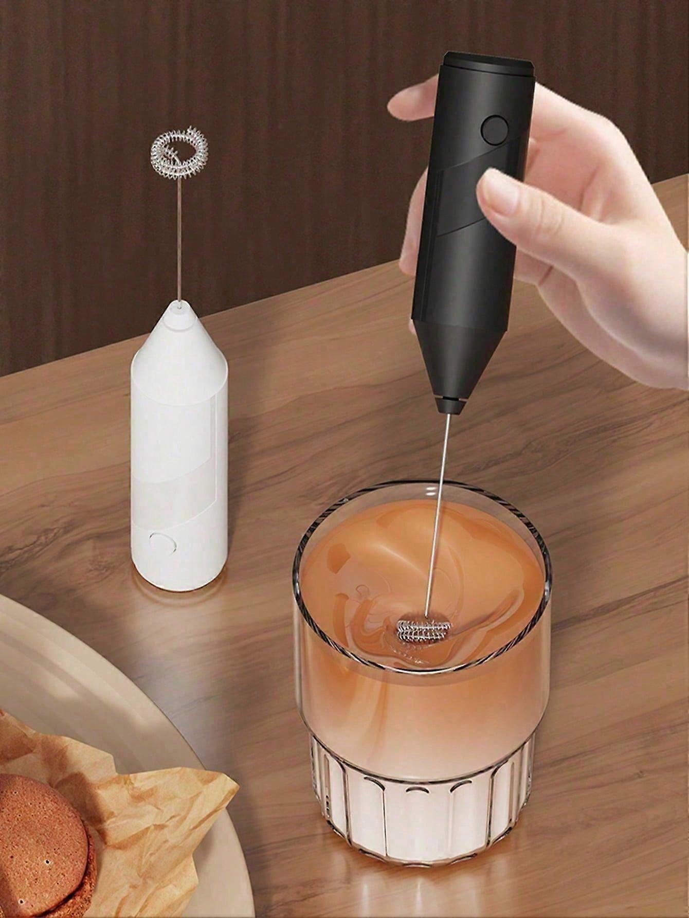 A Miniature Electric Milk-Frother For Household Use. A Hand-Held Milk Whisk Back To School