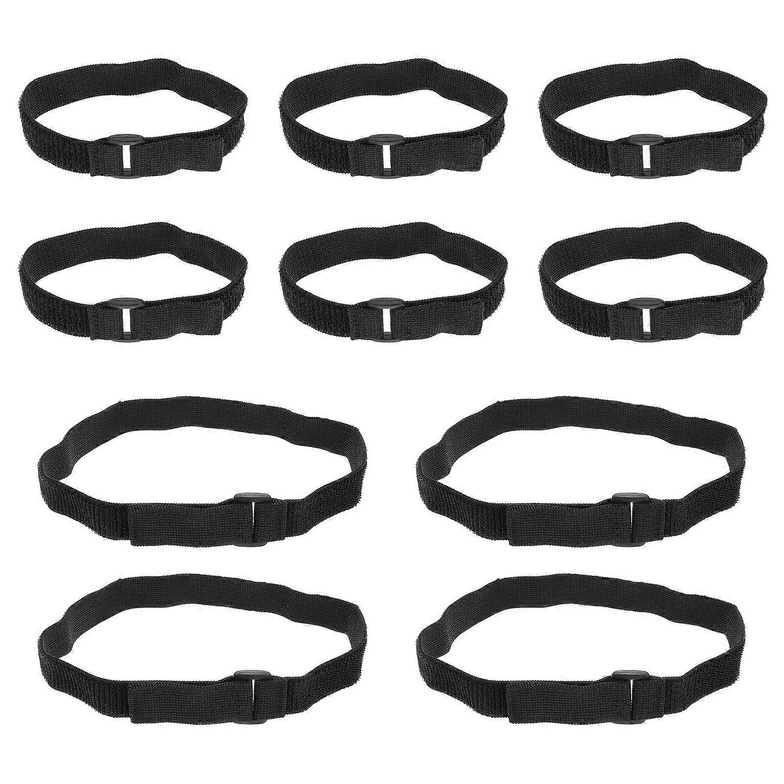 Cinch Strap Non Elastic Cable Strap for Cable 40Pcs Black Reusable